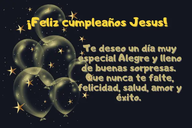 Tarjeta de Feliz Cumpleanos Jesus